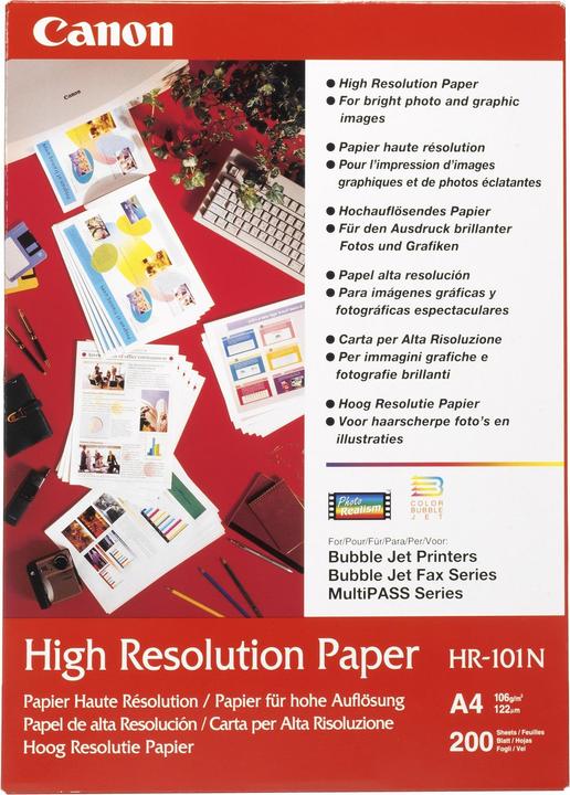 Canon HR-101N, High Resolution Paper, 200 Blatt (106 g/m², A4, 1 x)