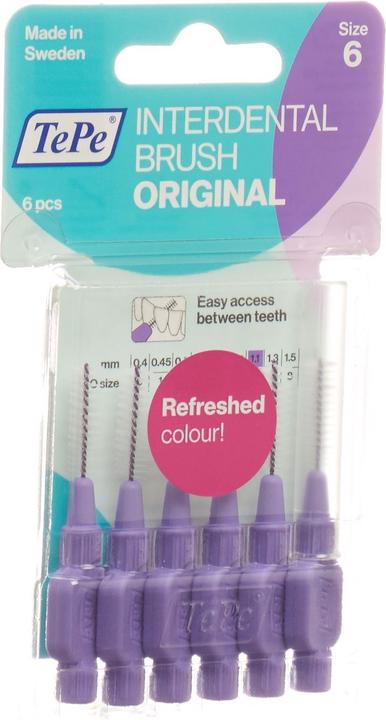 TePe Interdental Brush 1.1mm violett (6 x, 1.10 mm)