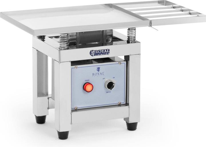 Actual product image Royal Catering Schokoladen-Rütteltisch Vibrationstisch Pralinenrüttler Edelstahl 45 W
