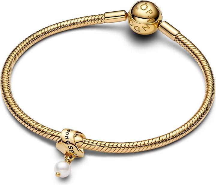 Immagine prodotto Pandora Ciondolo a nastro con perle coltivate d'acqua dolce trattate (Acciaio inossidabile, Dorato)
