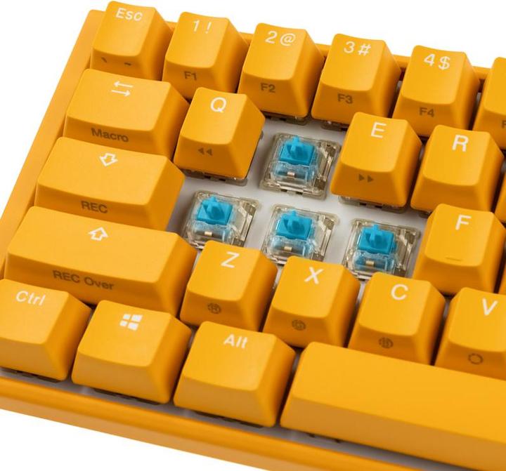 Actual product image Ducky One 3 Yellow SF Gaming Keyboard, RGB LED - MX-Blue (US) (US, Cable)