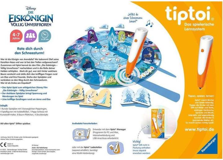 Produktbild tiptoi Disney Die Eiskönigin - Völlig unverfroren: Das verdrehte Wettlaufspiel (Deutsch)