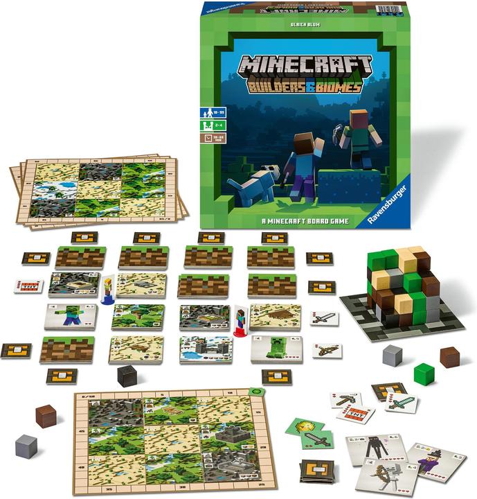 Produktbild Ravensburger board game Minecraft Builders & Biomes (LT, LV, EE), 27088 (Litauisch, Estnisch, Lettisch)