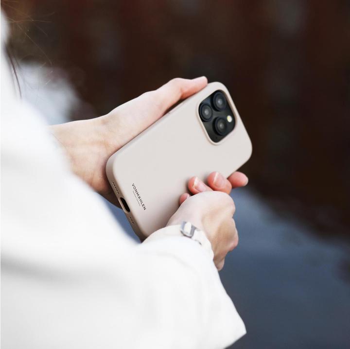 Immagine prodotto Vonmählen Custodia in silicone ecologico per iPhone 15 - Crema (Apple iPhone 15)