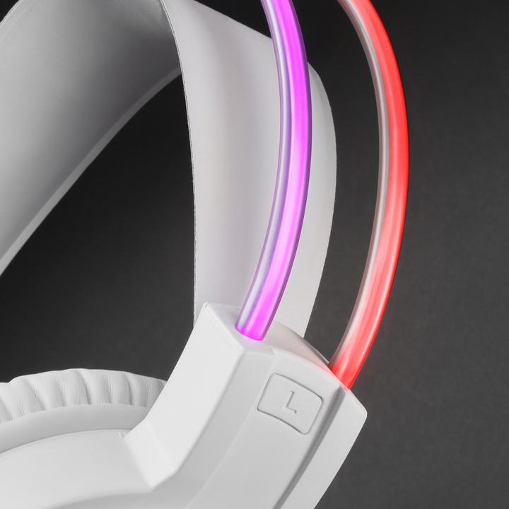 Actual product image Mars Gaming Casque Micro Gamer compatible MHRGB RGB (Blanc) (Cable)