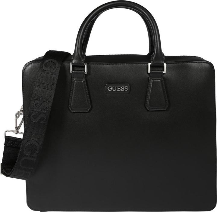 Produktbild Guess Dan, Leather Briefcase, Workbag, Black, For Men