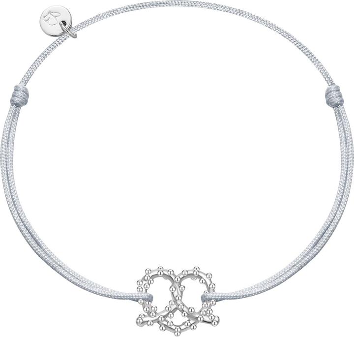 Immagine prodotto Glanzstücke München Bracciale da donna con cuore pretzel - 36386 (22 cm, Argento)
