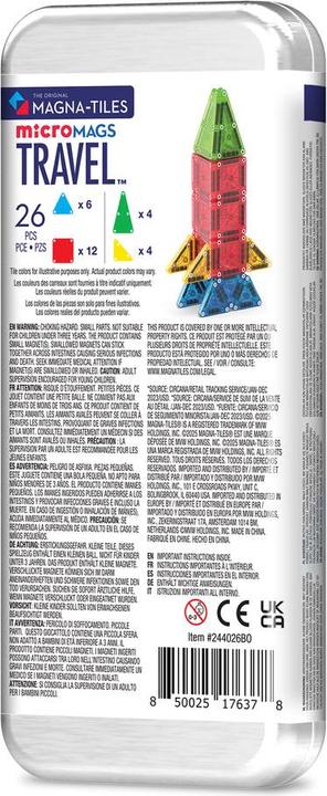 Actual product image Magna-Tiles microMags travel set