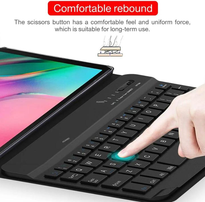 Produktbild Lobwerk 3in1 Bluetooth Tastatur (Schwarz) + Maus + Cover für Samsung Galaxy Tab S9 2023 SM-X710/X716B/X718U (X)