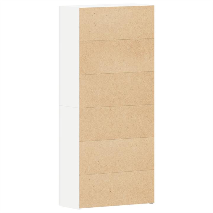 Actual product image VidaXL Shoe cabinet white 80x35.5x180 cm wood-based material (80 x 35.5 x 180 cm)