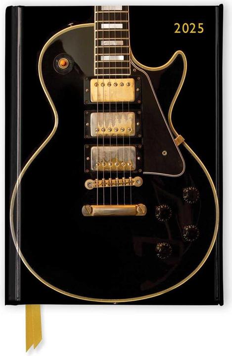 Produktbild Black Gibson Guitar 2025 Luxury Pocket Diary Planner - Week to View (11 x 15 cm, Deutsch)