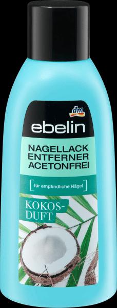 Produktbild dm ebelin Nagellackentferner Kokos Duft acetonfrei