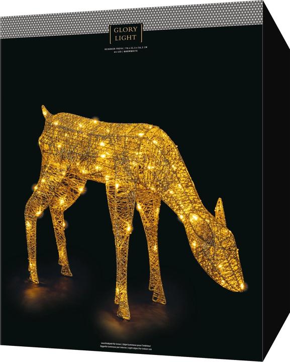 Actual product image STT Freya reindeer LED figure