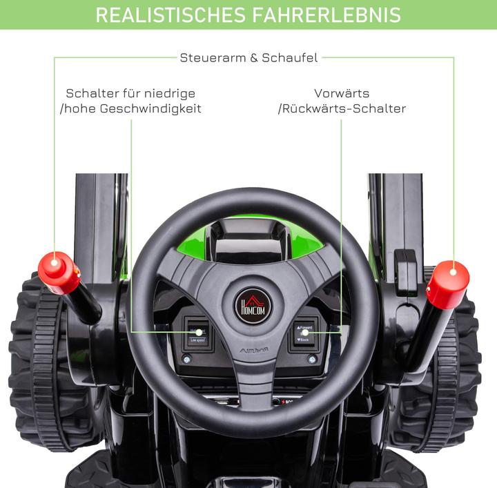 Produktbild Homcom Elektrischer Kinderbagger mit Schaufel (6 V)