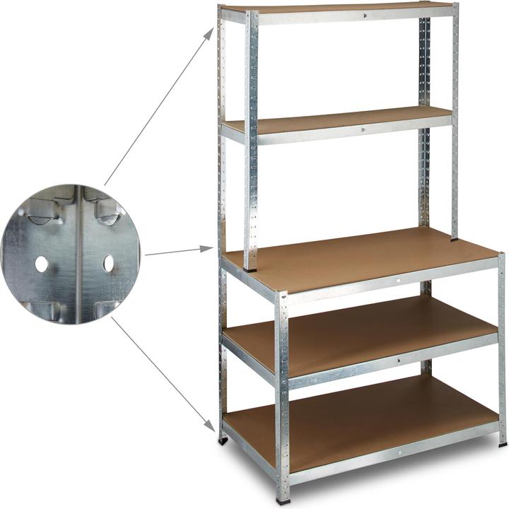 Actual product image Relaxdays Heavy duty shelving