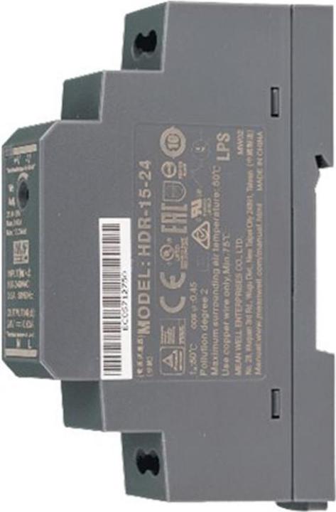 Image du produit Insys icom DIN rail power supply unit, 24VDC, IN 90-264VAC, /120-370VDC, Class II, double (15 W)
