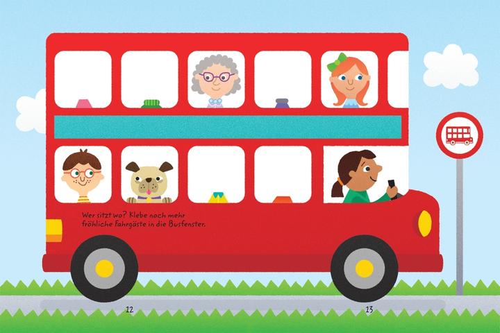 Actual product image Usborne Minis - Sticker creative book: Funny faces