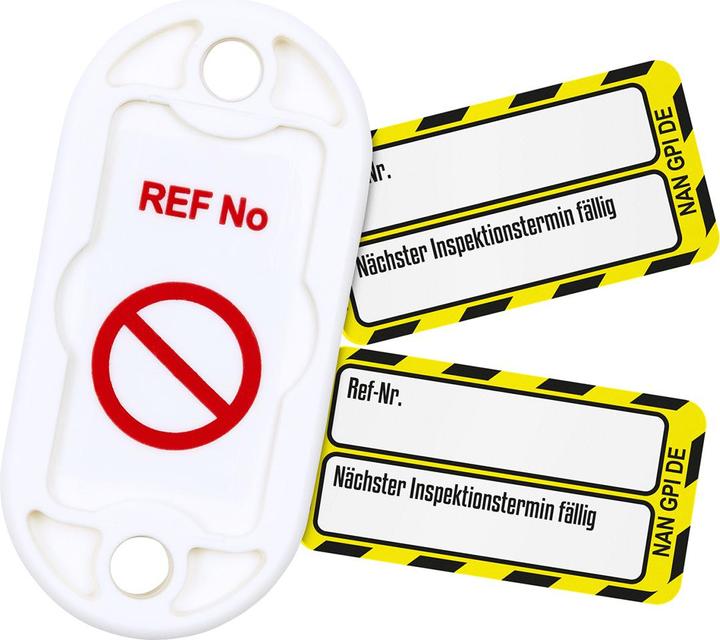 Image du produit Brady NAN-DE-PK-GPI-YL, Kit Nanotag™, 20 supports Nanotag, 20 x étiquettes à insérer Nanotag (noir)
