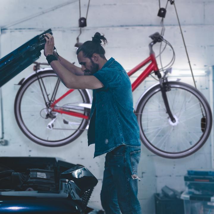 Actual product image Relaxdays Bicycle holder