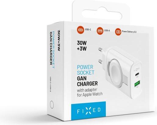Produktbild Fixed - MagFlip USB-C Charger 33W Apple Watch/USB-C/USB-A (33 W)