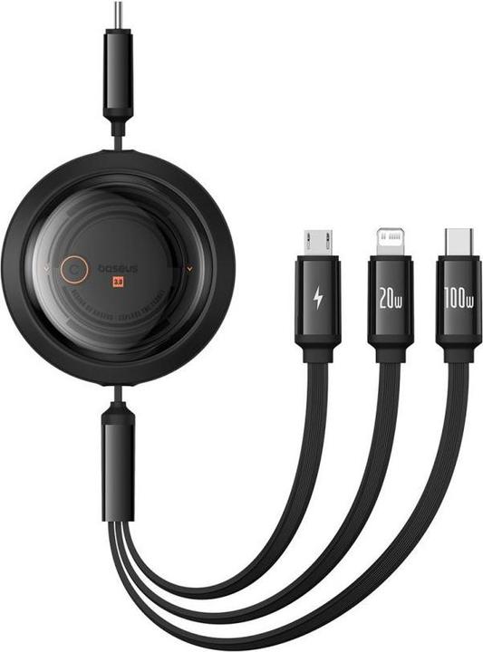 Baseus USB Typ C – Micro USB B, Lightning, USB Typ C (1.10 m, USB 2.0, 100 W)