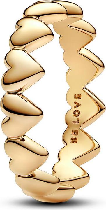 Produktbild Pandora Moments Reihe Von Herzen Ring Gold (52)