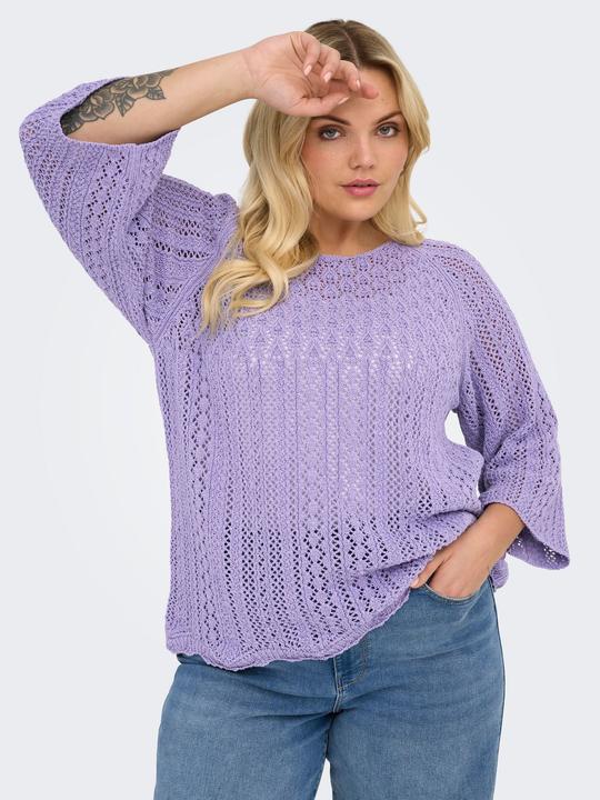 Produktbild Only Normal geschnitten Rundhals Plus Pullover Strickpullover (L)
