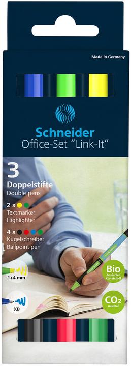 Image du produit Schneider Kit bureautique LINKT-IT (Noir, Rouge, Jaune, Vert, Bleu, 6 x)
