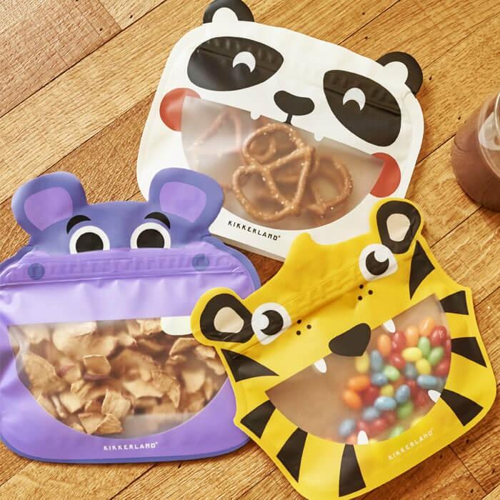 Produktbild Kikkerland Panda Zipper Bag (3 x)