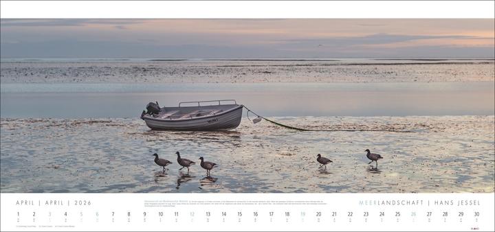 Produktbild Meerlandschaft Kalender 2026 - Hans Jessel (Harter Einband, Deutsch)