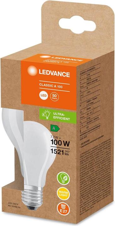 Produktbild Ledvance Standard (E27, 7.20 W, 1521 lm, 1 x, A)