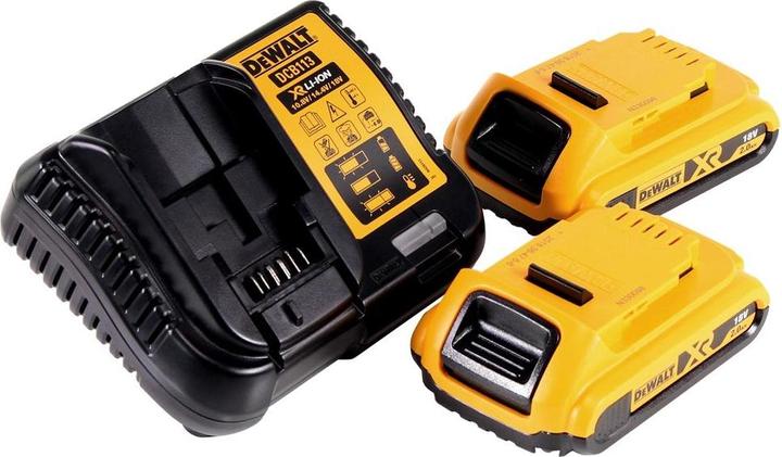 Image du produit DeWalt DCR 027 D2 Radio sans fil DAB+ 10,8-18,0 V + 2x batterie 2,0 Ah + chargeur (DAB+ DAB, FM, Bluetooth)