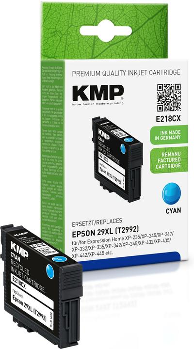 KMP E218CX Cartouche d'encre compatible avec Epson T 2992 XL (C)