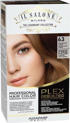 Il Salone Milano Plex Rebuilder Permanent Hair Color Cream 6.3 Dark Golden Blonde Professional Hair (6.3)