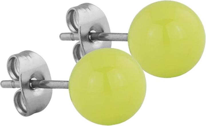 Star Piercing Ohrstecker gelb Kugel (Chirurgenstahl 316L, ohne Messing)