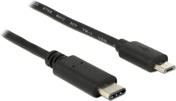 Delock Câble USB de type C vers MicroB (0.50 m, USB 2.0)