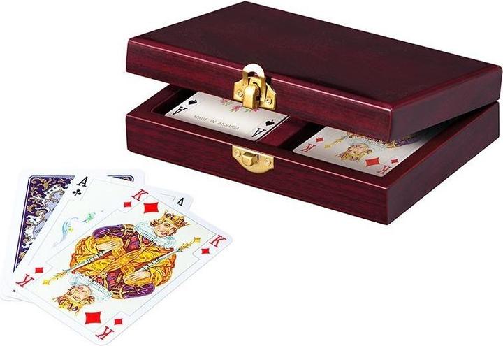 Piatnik PIA2800 - Luxury cassette - wood (for bridge/poker)