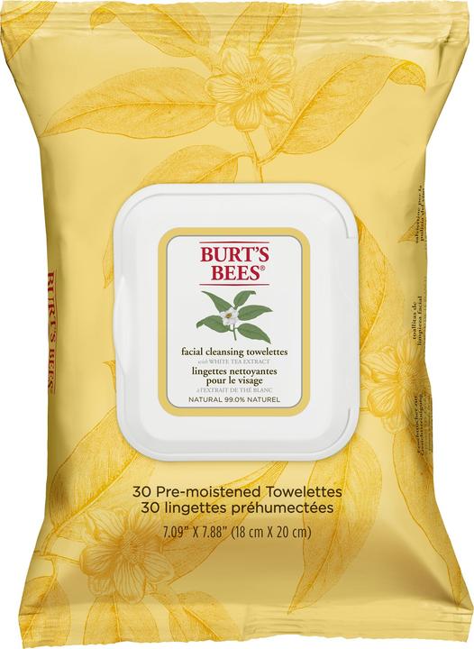 Image du produit Burt's Bees Serviettes nettoyantes pour le visage White Tea (Chiffons de nettoyage)