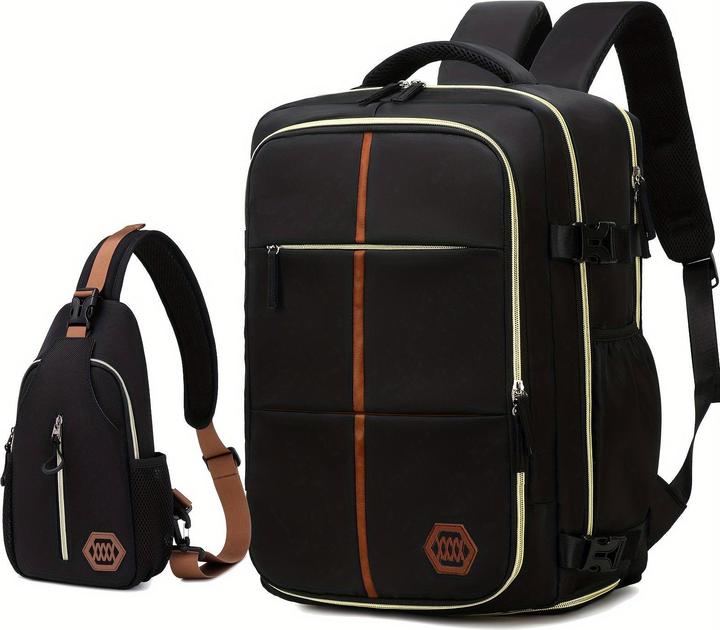 Only-Bags.Store Multifunktionaler Reiserucksack, Laptop-Schultasche mit Airline-Zulassung