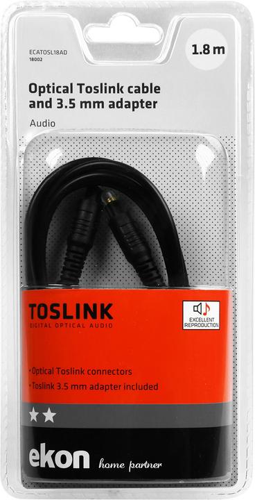 Image du produit Ekon Toslink–Toslink (1.80 m, Optique)