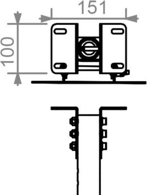 Produktbild Hagor 8601 TV-Halterung (49 Zoll) (Decke, 49", 50 kg)