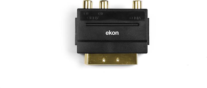 Actual product image Ekon Scart — 3x Cinch (RCA) (0.58 m, Scart)