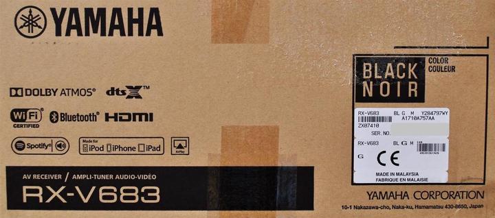 Actual product image Yamaha Rx-V683 (7.2 channels, FM, AM)