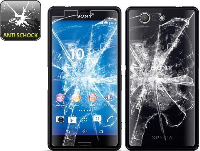 Produktbild Protectorking 2x Panzerfolie Anti-Shock HD Klar (2 Stück, Sony Xperia Z3 Compact)