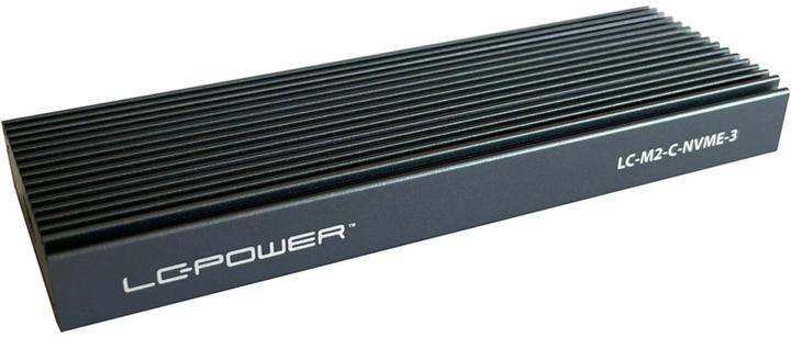 Actual product image LC-Power USB3.2 LC-M2-C-NVME-3 f. M.2 SSD drive enclosure (M.2)