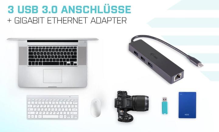 Actual product image i-tec C31gl3slim (USB-C, 4 Ports)