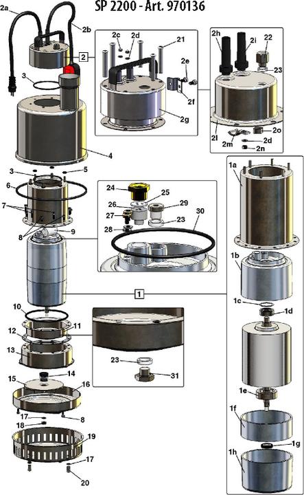 Produktbild Hydrostar Baupumpe SP 2200 (Schmutzwasserpumpe)