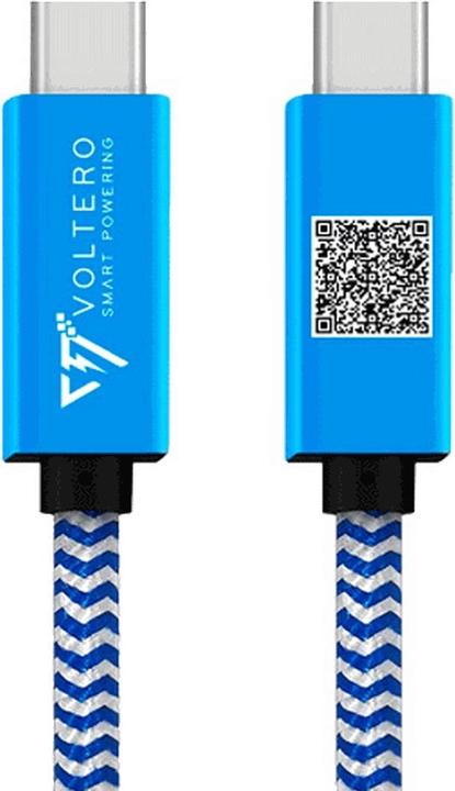Productafbeelding Voltero USB-C - USB-C Kabel 2 Meter Blauw (2 m, USB 3.2 Gen 2, 100 W)