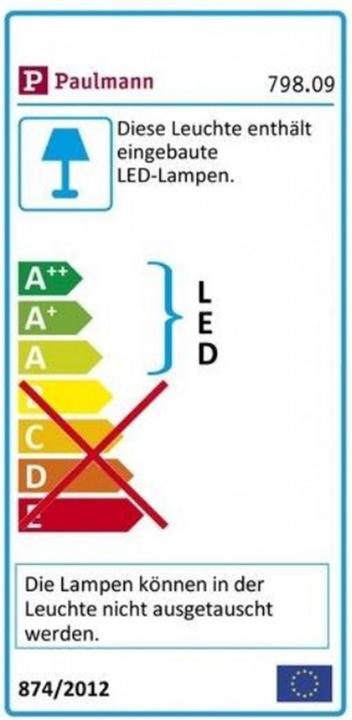 Energy Label Paulmann Amaris (4000 lm)