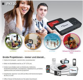 Produktbild Optoma Pico Pk120 (18 lm)